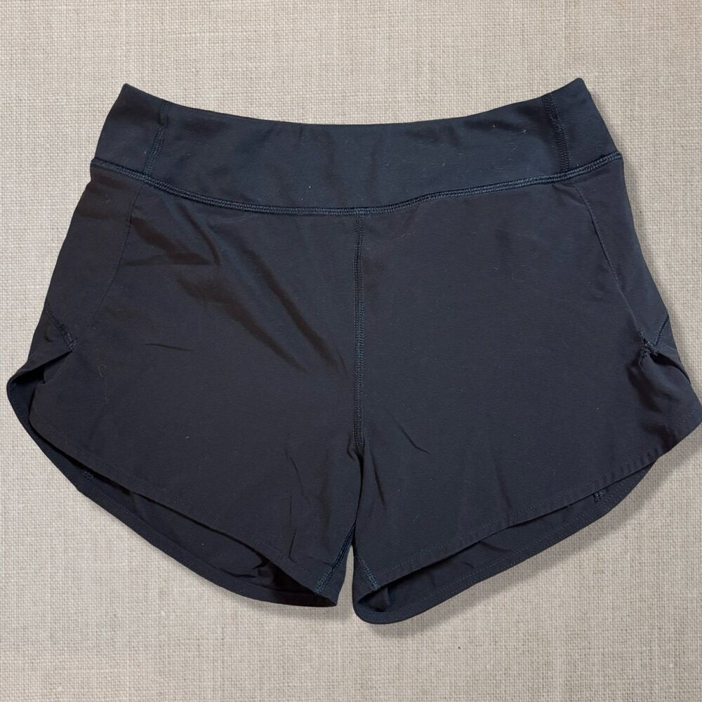 Athleta Girl Run The World Shorts M 8-10 Black 3” Running Athletic